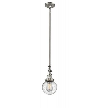 Innovations Lighting 1 Light Beacon 6 Inch Mini Pendant, 696128 206-SN-G204-6
